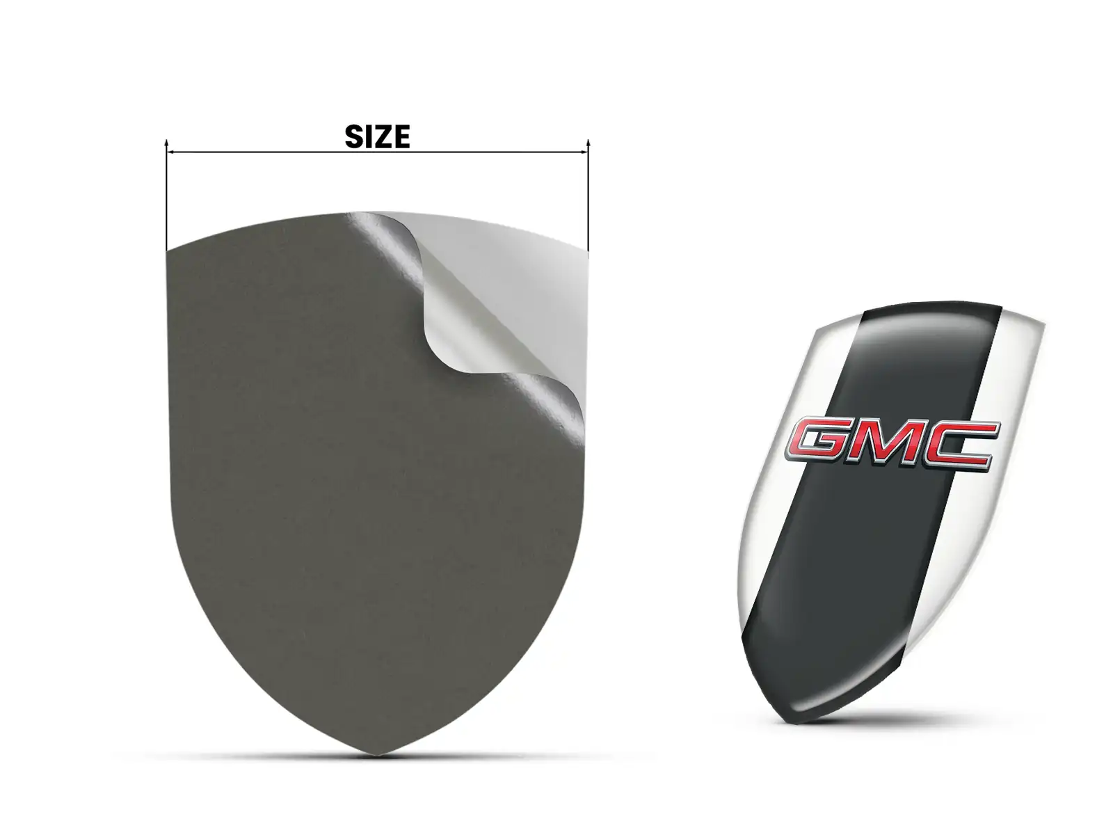 GMC Adesivo Logo Resistente Pregiato Professionale